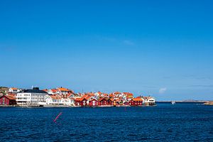 Blick auf den Ort Gullholmen in Schweden