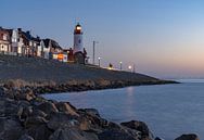 Urk lighthouse at blue hour by Margreet Riedstra thumbnail