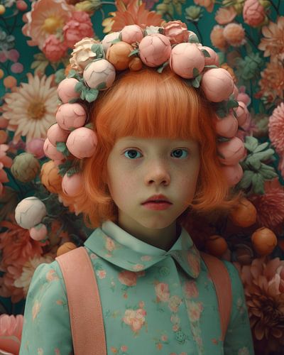 Kleurrijk fine art portret