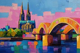 Peinture abstraite de Cologne