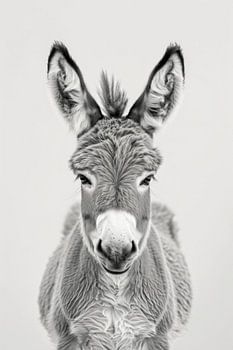 Esel - Schwarz Weiß