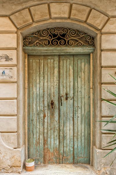Malte magique, porte verte, portes, La Valette par Marielle Leenders