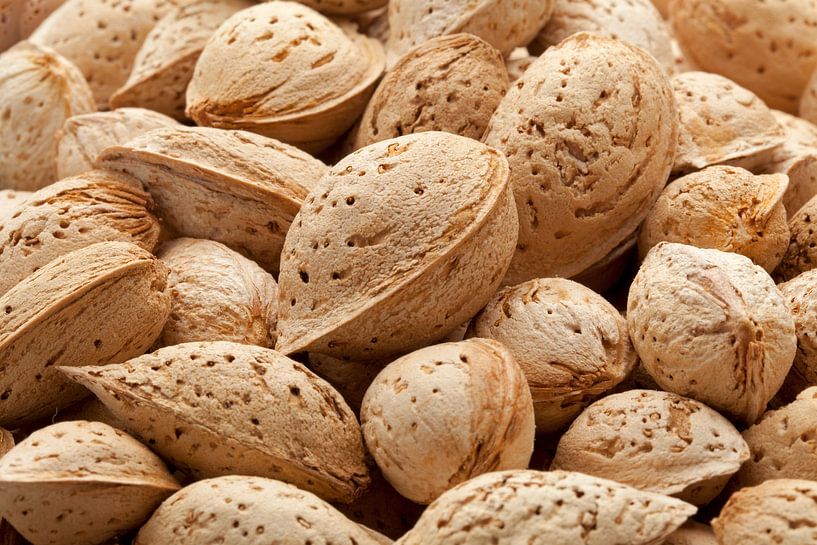 Les amandes non pelées vues de près par Frans Rombout