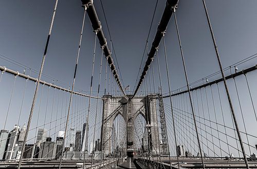 Brooklyn Bridge New York City in color