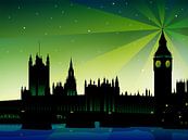 Buckingham Palace und London Big Ben van Mixed media vector arts thumbnail