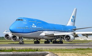 KLM Boeing 747-400M combi Stadt Vancouver.
