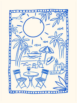 zomerse sfeer