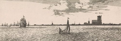 Gezicht op Brielle, Joost van Geel, 1666