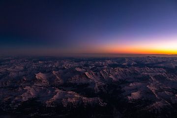 Zonsondergang over de Eiger Noordwand van Denis Feiner