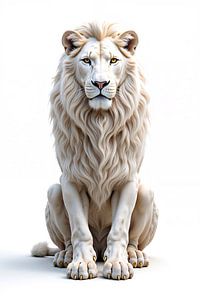 LÖWE: Premium Porträt Fine Art Wandbild