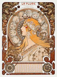 Alfons Mucha - La Pume by Old Masters