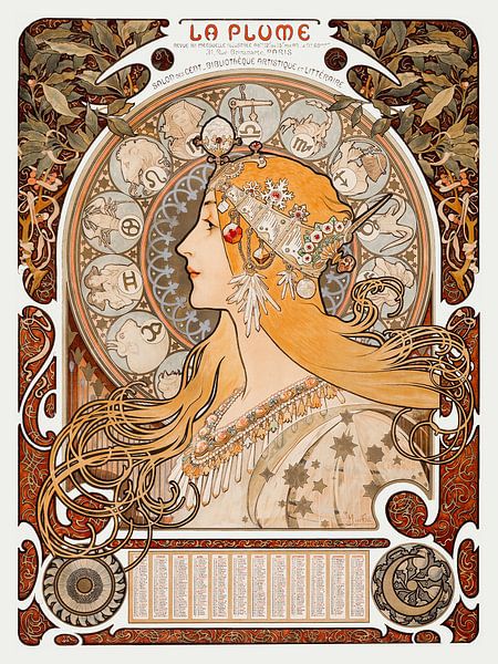 Alfons Mucha - La Pume by Old Masters