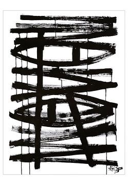 Nature morte à la fleur rose sur bleu