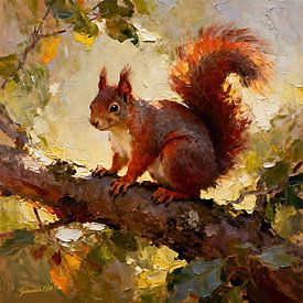 Wildlife - Untamed Grace - Squirrel 3 by Johannas Art Creations