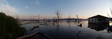 Doiranmeer bij zonsondergang van Adriaan Hulzinga