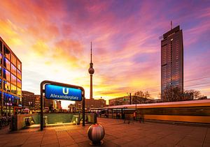 Berlin Alexanderplatz Sunset