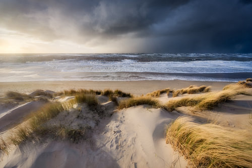 Storm aan zee