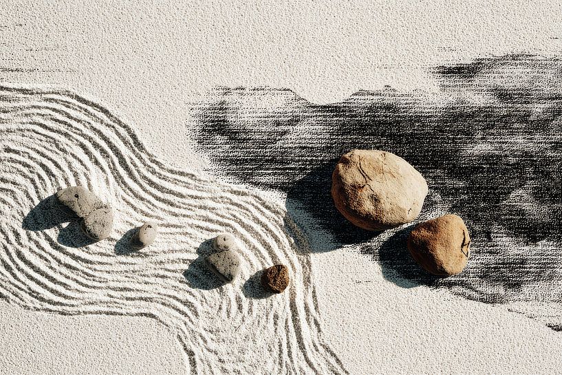 art oriental jardin zen minimalisme par Egon Zitter