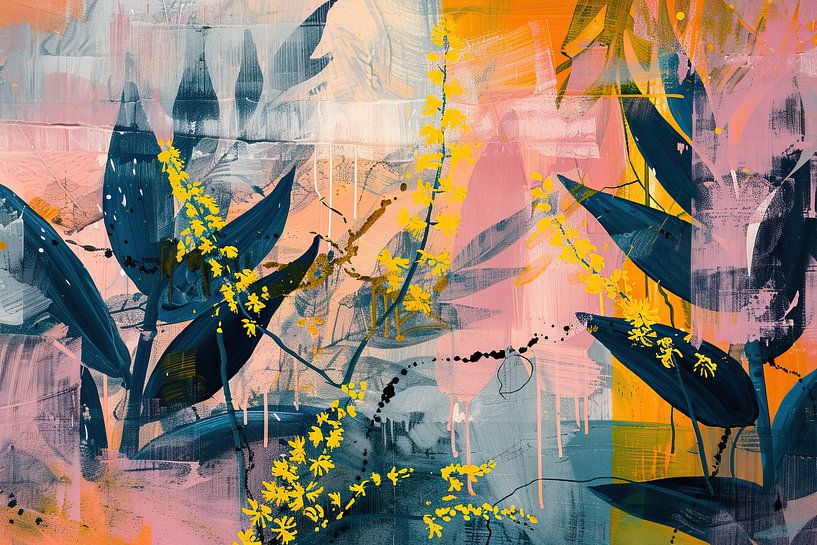 Plants and leaves by Wonderful Art