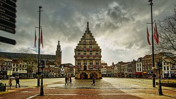 Place du marché de Gouda sur Zeb van Drie