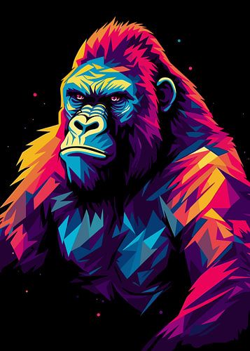 Wild Nature Animal WPAP Color Style