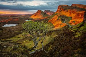 Sonnenaufgang in der Quiraing Berglandschaft