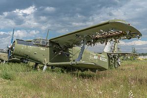 Eine ausgemusterte russische Antonov 2, Standort Tschernoje, nahe Moskau, Russland.