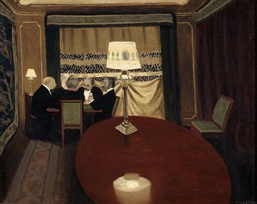 Félix Vallotton - Het pokerspel (1902) van Peter Balan