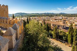 Vue depuis le monastère Santuari de Sant Salvador, à Arta, Majorque sur Christian Müringer