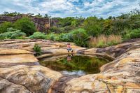 Die Spiegellagune des Felsplateaus Cerro Arco in Tobati, Paraguay.