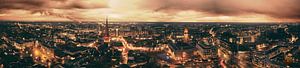 Hengelo Panorama Schilderij: Goud