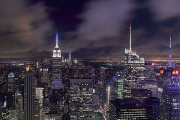 New York bij nacht van Patrick Lohmüller