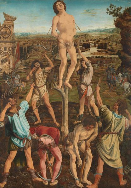 The Martyrdom of Saint Sebastian, Piero del Pollaiuolo and Antonio del Pollaiuolo by Masterful Masters
