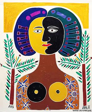 Vintage Victor Brauner, Vegetal Doubling (1955) van Steven Kingsbury