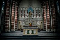 At the altar