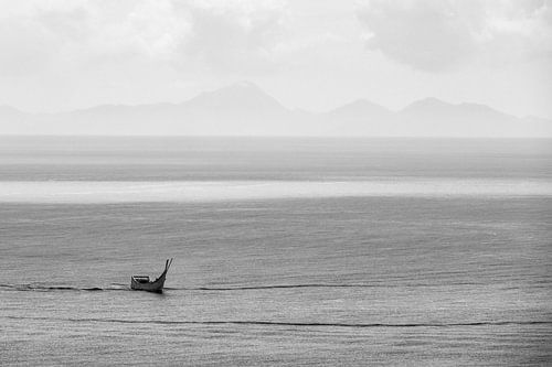 black and white rain by Corrine Ponsen