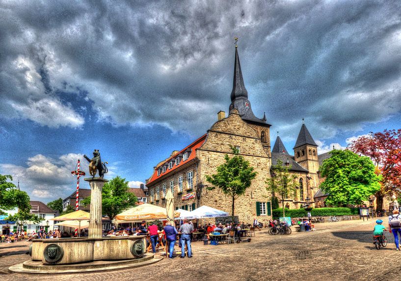 Fontaine du marché à Ratingen par Edgar Schermaul