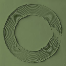 Ensō – Zen, Wabi-Sabi im Relief III von AidasignArt