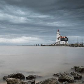 Lighthouse at Marken  by Sigrid Westerbaan