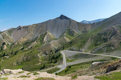 Uitzicht op de Route des Grandes Alpes in Frankrijk