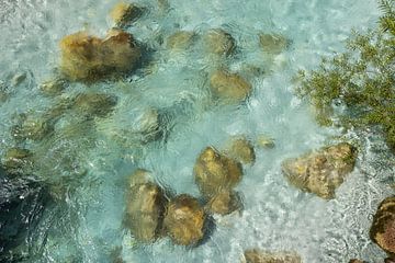 Soča rivier Slovenië van Sander Groenendijk
