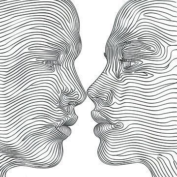 Modern Lines | Lines by ARTEO Paintings