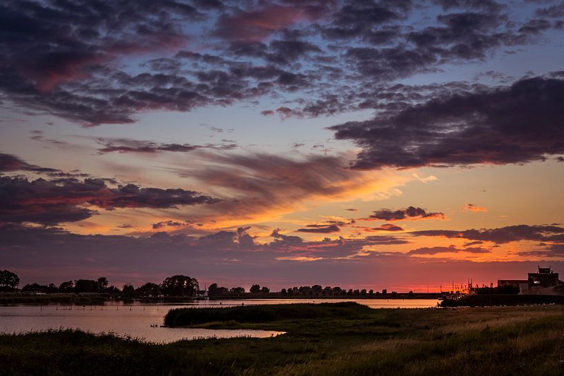 Reitdiep between Houwerzijl and Zoutkamp by Ronnie Schuringa