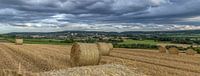 Panorama met strobalen van Vaals van John Kreukniet thumbnail