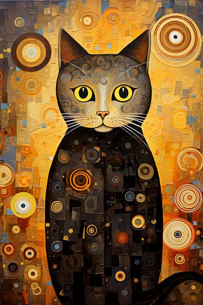 Katzenmalerei von Preet Lambon