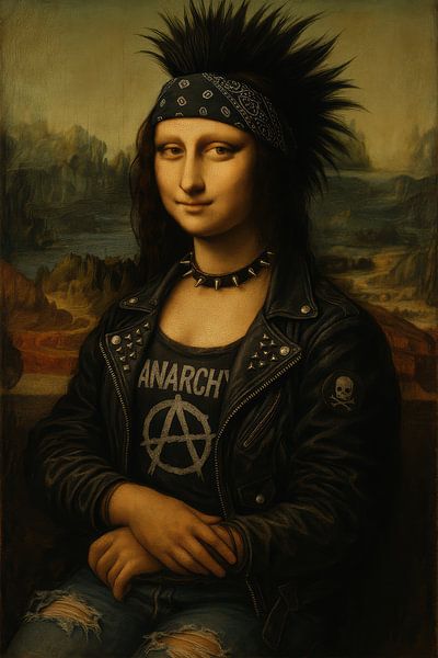 Mona Lisa Punk par Poster Art Shop