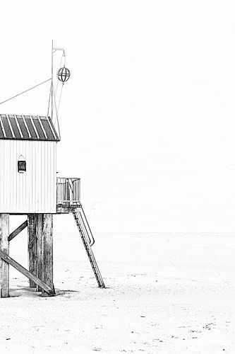 Zeichnung Drenkelingenhuisje Terschelling I Insel Niederlande