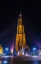 Delft | Nieuwe Kerk bij nacht van Ricardo Bouman thumbnail