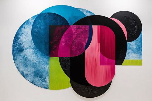 Kleurrijk geometrisch abstract ontwerp