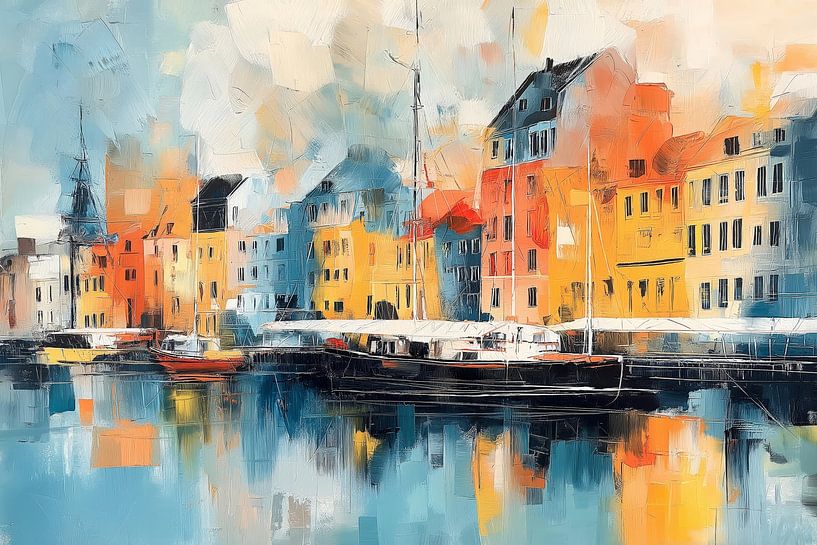 Nyhavn Gemälde von ARTemberaubend